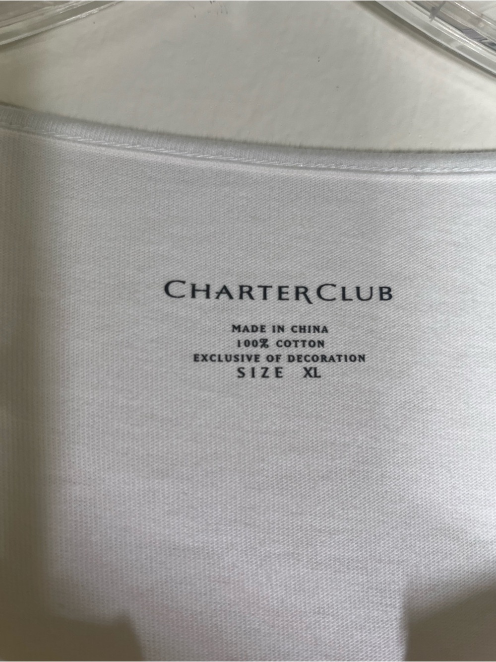 Charter Club Cotton White Lace Crochet-Trim Scoop V-Notch Tunic - Picture 4 of 8
